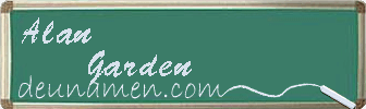 Alan Garden Visitenkarte